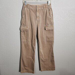 Gap Loose Khaki Cargo Pants With Pockets Size 8 Regenerative Cotton Womens Casua